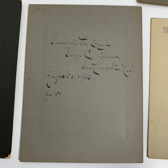 Antique Early 19th Century Set Of 9 ID'd Mens Portrait Photographs Collection - Picture 13 of 16